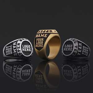 Anillo de Graduación Universitario BOJ MCollege Ring 030 Personalizado en Plata con Diamantes, Unisex, Certificado por GIA, Micro, Bajo Precio - Product Image 3