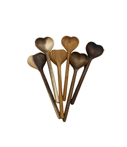 Cucharas de madera Folkulture personalizadas para cocinar/juego de cocina de teca de madera natural 6 uds con utensilios de cocina para el hogar - Product Image 3