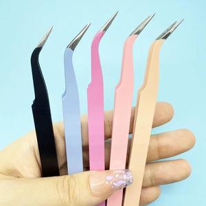 ชุดแหนบต่อขนตา Morje Surgical Precision สแตนเลสสตีล 5 สี ปลายเรียบ 10 มม. สำหรับต่อขนตา - Product Image 1