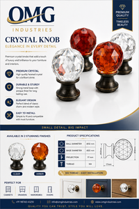 Modern crystal <b>knob</b> cabinet handle decorative clear crystal <b>knob</b> for drawer - Product Image 5