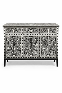 ILAHI's Bone Inlay <b>Drawer</b> Modern Design Agate Detailing <b>Storage</b> Portable Home Furniture - Product Image 6