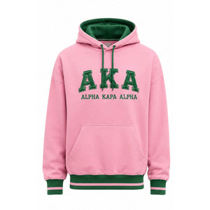เสื้อฮู้ด Alpha Kapa Alpha สีชมพูเขียว สไตล์กรีก สำหรับชมรมนักศึกษา  เสื้อผ้าแฟชั่นแนวกรีก - Product Image 2