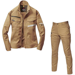 SALE Burtle 9071R Jacket 9072 Cargo Pants Stretch <b>Knitted</b> Polyester/Cotton Quick Dry Workwear <b>Set</b> Reflective Durable Direct - Product Image 1