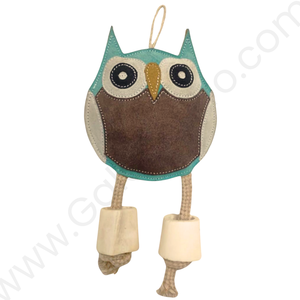 Jouet à mâcher en cuir écologique pour chien avec corde souple, durable et non toxique pour les petites et grandes races - Product Image 1