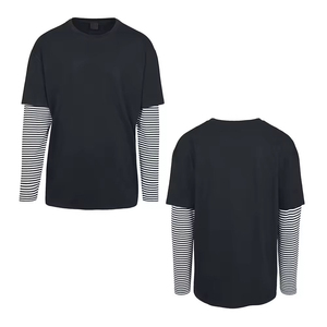 Camisetas de Doble Capa con Gráficos de Calidad Superior, Camisetas de Manga Larga de Algodón Grueso con Estampado Serigrafiado, Gran Venta - Product Image 6