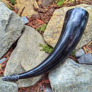 Cuerno de Búfalo Pulido Ecológico Estilo Vikingo OX, el Más Vendido, con Soporte - Product Image 5