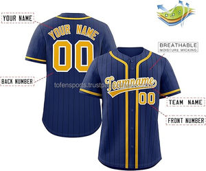 เสื้อเบสบอลแบบกำหนดเองได้สำหรับทุกเพศ พิมพ์ลายทีมหมายเลข 00 ด้วยเทคนิค Sublimation ระบายอากาศได้ดี ผลิตจากโพลีเอสเตอร์ แขนสั้น เหมาะสำหรับทุกฤดูกาล เสื้อสำหรับผู้ใหญ่ - Product Image 2