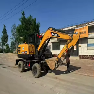 Excavadora de construcción Sany sy65w, duradera y eficiente, diseñada para una fuerza de excavación superior, tecnología de ahorro de combustible y fácil manejo. - Product Image 2