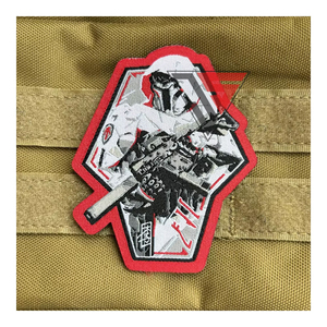Écusson personnalisé brodé sur mesure, livraison rapide, écusson brodé Velcro, conception d'uniformes sur mesure, directement de l'usine - Product Image 1
