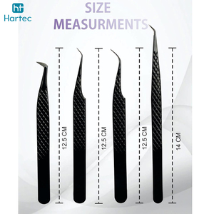 Best Supplier New Trendy Customized Made High-Precision Salon-Grade Pointed Stainless Steel Eyelash Extension and Volume Tweezer - Product Image 4