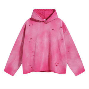 Sweat à capuche pour homme de qualité supérieure, effet usé, délavé au soleil, personnalisé, 100% coton respirant, streetwear - Product Image 5
