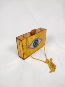 Resin <b>Box</b> Lady <b>Clutch</b> Newest Design Resin Mop Purse Resin <b>Bag</b> Metal Purse Boho <b>Clutch</b> <b>Bag</b> for Bridal Uses at Unexpected Price - Product Image 4