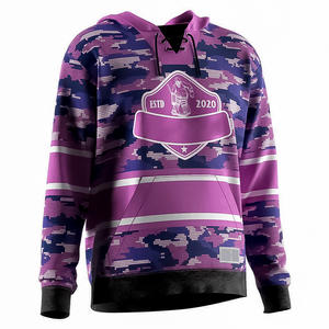 Sudadera con capucha de hockey sobre hielo duradera para mujer, con logo personalizado del equipo, transpirable, para entrenamiento. - Product Image 1