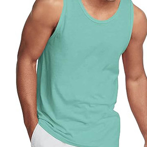 เสื้อกล้ามผู้ชายสีพื้นแบบสั่งทำรุ่นใหม่ปี 2025 แห้งเร็ว ระบายอากาศได้ดี สไตล์ลำลอง ไซส์ใหญ่ ขายส่ง - Product Image 1