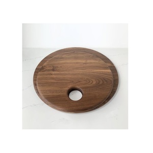 Planche à découper en bois massif naturel, planche à découper artisanale de qualité supérieure, planche de service rustique pour la cuisine avec grain de bois organique - Product Image 4