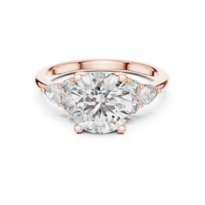 Bague de luxe en or blanc 18 carats plaqué rhodium avec diamant de laboratoire taillé de 2,5 carats et pierres latérales de 0,5 carat, certifiée IGI, pour usage quotidien et fiançailles - Product Image 5