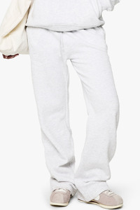 Pantalones deportivos anchos de cintura alta para mujer, color gris ceniza, corte holgado, pierna recta, estilo casual, venta al por mayor - Product Image 1