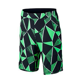 Ensemble de vêtements de tennis pour homme, polo blanc avec bordure noire, short à imprimé géométrique vert, tissu respirant, vêtements d'été - Product Image 3