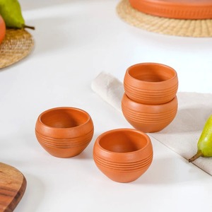 Tapis/Plats en Terre Cuite Faits Main, Écologiques et Modernes, Style Kulhad 150ml, en Céramique pour Dégustation de Desserts et Thé - Product Image 3