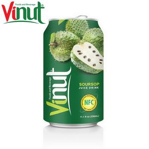 Vinut-Lata enlatada de jugo de Guanábana, 330ml, sabor original, con logotipo personalizado, certificado Halal, distribución mundial de exportación - Product Image 1