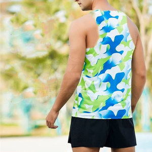 Camiseta sin Mangas de Punto para Hombre, Color Sólido, Cómoda, Ligera, Transpirable, para Verano, Fitness, Running, Uso Casual, Diseño Moderno - Product Image 2