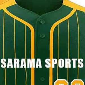 Maillot de baseball à manches courtes pour homme, couleur contrastée, maillot d'équipe respirant, t-shirt de sport pour entraînement en extérieur, maillot avec logo personnalisé - Product Image 2