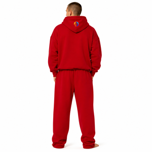 Combinaison en polaire surdimensionnée pour homme, conçue avec un tissu en polaire doux, coupe ample confortable, toucher doux et chaleur douillette pour les voyages hivernaux - Product Image 3