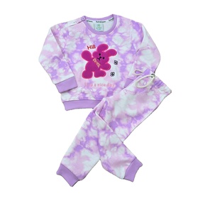 Ensemble de pyjamas en coton à tricoter décontractés pour femmes Ensemble de shorts 2 pièces Vêtements chauds imprimés mignons pour nouveau-né - Product Image 3