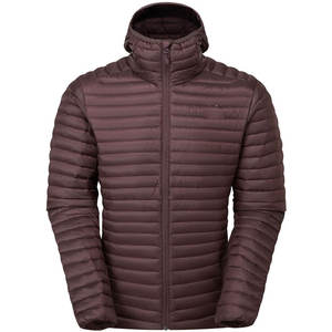 Giacca Imbottita in Piuma con Cappuccio per Uomo, <span class=keywords><strong>Marrone</strong></span> Scuro, Zip Integrale, Collo Alto, Stile Casual, Vestibilità Regolare, in Poliestere - Product Image 1