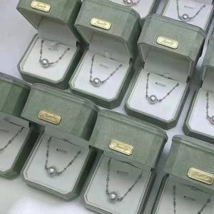 High Quality 9-10mm Freshwater <b>Edison</b> Pearl Necklace Extremely Strong <b>Light</b> Round Fairy Link Roadway Pendant - Product Image 3