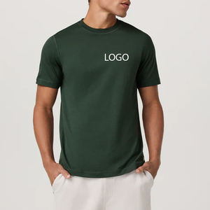 เสื้อยืดคอกลมสำหรับฤดูร้อน ผ้าระบายอากาศดี ปี 2026 พร้อมโลโก้ ดีไซน์แขนสั้น สวมใส่สบายๆ สำหรับกิจกรรมกลางแจ้ง ผู้ชาย - Product Image 1