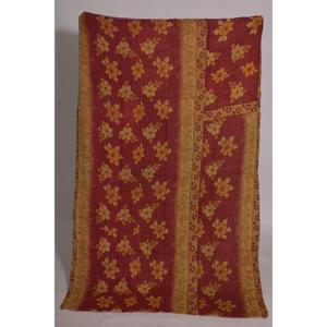 Handmade Eco-Friendly Washable Printed Kantha <b>Quilt</b> Floral Cotton <b>Throw</b> Indian Vintage Boho Bedspread Reversible Blanket - Product Image 2