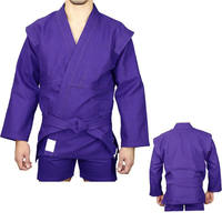 Ensemble de veste et short de lutte Sambo en tissu hybride 100% coton avec logo personnalisé