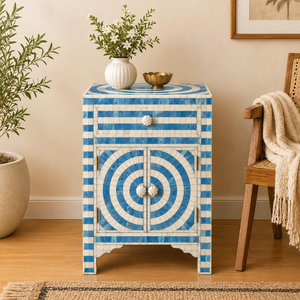 Table console Art Déco en os noir de haute qualité, table d'appoint, décoration d'intérieur - Product Image 6