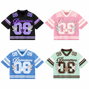 เสื้อฟุตบอลคอวีแบบสั่งทำพิเศษ ไซส์ใหญ่ ขายดีที่สุด พิมพ์ลายแบบซับลิเมชั่น แห้งเร็ว ระบายอากาศได้ดี เหมาะสำหรับฤดูร้อน - Product Image 6