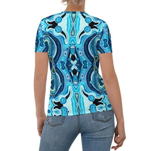 T-shirt femme sublimation, dernier design populaire, prix abordable, doux, nouveau look, fabrication durable. - Product Image 4