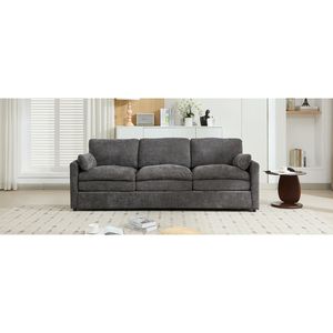 Divano Cloud a 3 Posti Imbottito da 89 Pollici, Oversize e Confortevole con Doppio Cuscino e Morbidi Cuscini per il Soggiorno - Product Image 5