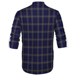 Chemise traditionnelle écossaise Jacobite Ghillie Kilt, motif tartan O'Brien, manches longues, à lacets, costume de pirate médiéval Renaissance - Product Image 3