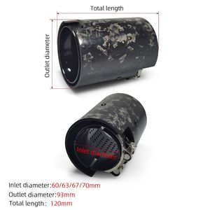 Puntas de escape de fibra de carbono para <span class=keywords><strong>BMW</strong></span> G80 G82 <span class=keywords><strong>M3</strong></span> M4, tubo de escape M Performance - Product Image 6