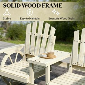 Set da Giardino Elegante con Divano Doppio e Sedia da Cortile per Intrattenimento all'Aperto - Product Image 3