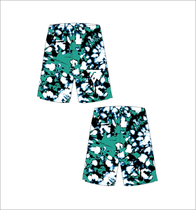 Men's Tie Dye Board <b>Shorts</b> Sublimation Print Elastic Waist Quick Dry Casual Swimwear <b>Short</b> Length 100% <b>Polyester</b> - Product Image 1