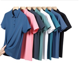 Camiseta de Hombre de Color Sólido, Algodón Teñido, Cuello Redondo, Manga Corta, Corte Regular, Informal, Básica, Cómoda para Uso Diario - Product Image 6