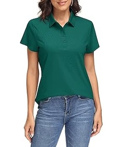 Polo T-shirts unis pour femmes, couleur unie, respirants, pour l'été, à faible MOQ et prix abordable, personnalisables avec logo, ou vierges - Product Image 3