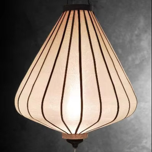 Silk Lanterns Vietnamese Bamboo Silk Lanterns Decorative Lights For Home Garden Wedding Vietnam Silk Lanterns - Product Image 6