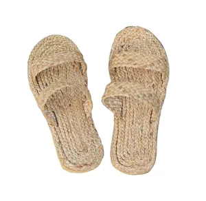 Hasır sandaletler-SEAGRASS saman sandaletleri-vietnam'dan el yapımı hasır terlik rekabetçi fiyat ile