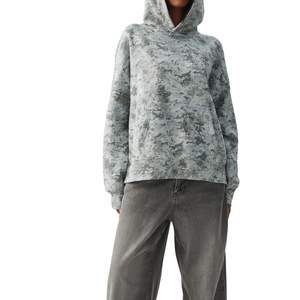 Sudadera con Capucha de Camuflaje Extra Grande para Mujer, Sudadera de Felpa de Algodón, Ropa Urbana, Logotipo Personalizado, OEM, Venta al por Mayor - Product Image 4