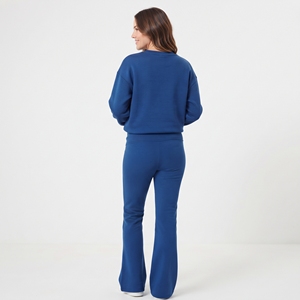 Conjunto Deportivo de Maternidad para Mujer, Casual, 100% Poliéster, Felpa, Manga Larga, Cuello Redondo, Cintura Elástica, Estilo Flare - Product Image 3