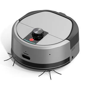 Robot aspirateur intelligent avec fonction serpillière, contrôle via application WiFi, recharge automatique, forte aspiration pour poils d'animaux et sols durs, installation facile. - Product Image 2