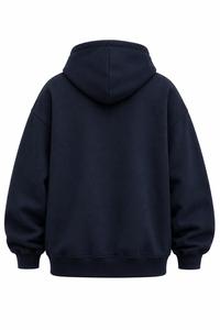 Sudadera con Capucha Holgada para Hombre, de Felpa, con Bolsillo Frontal, Informal, de Algodón Tejido, Ecológica, Transpirable, para Invierno - Product Image 3