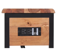 Table d'appoint C Home Furniture, table d'appoint polyvalente pliable avec fonction extensible